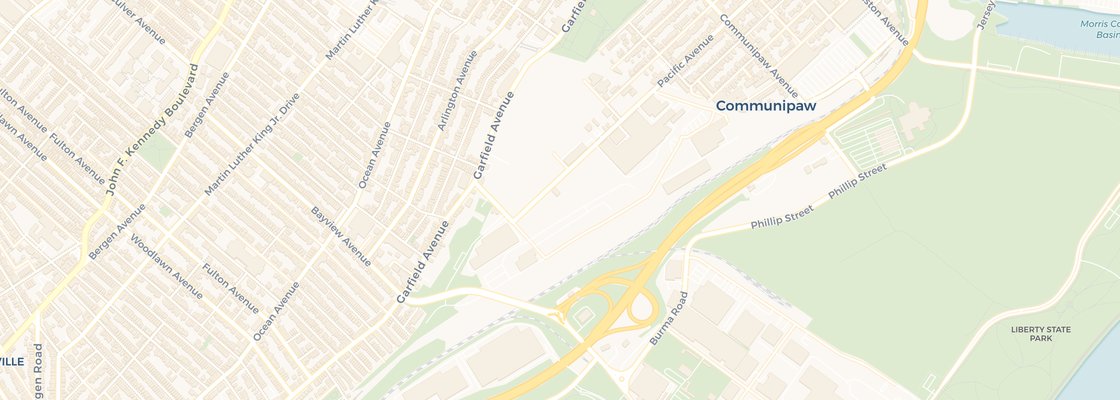 Street map of LSP Industrial, Jersey City
