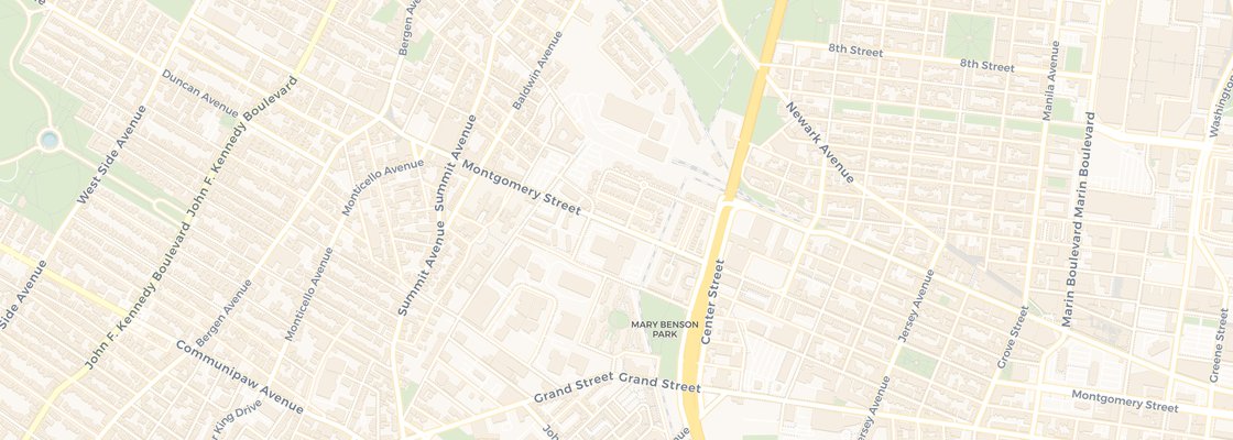 Street map of Bates, Jersey City