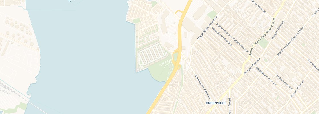 Street map of Country Village, Jersey City