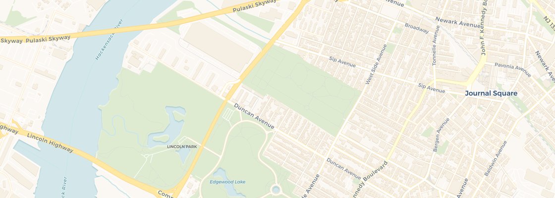 Street map of St. Pete, Jersey City